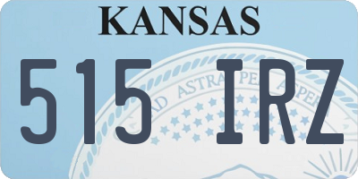 KS license plate 515IRZ