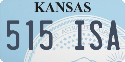 KS license plate 515ISA