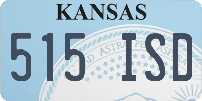 KS license plate 515ISD