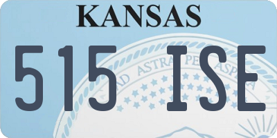 KS license plate 515ISE