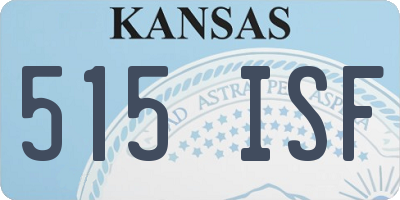 KS license plate 515ISF