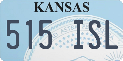 KS license plate 515ISL