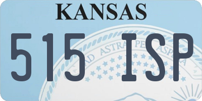 KS license plate 515ISP