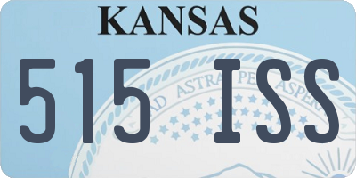 KS license plate 515ISS