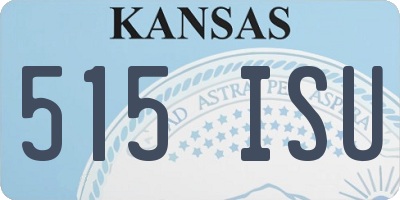 KS license plate 515ISU