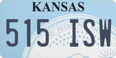 KS license plate 515ISW