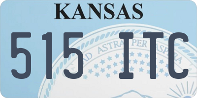 KS license plate 515ITC