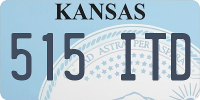 KS license plate 515ITD