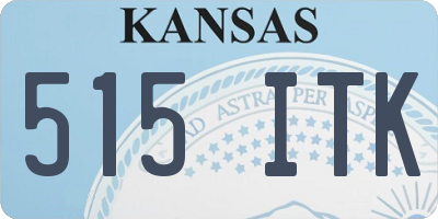 KS license plate 515ITK