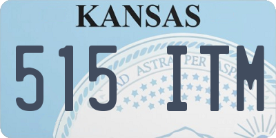 KS license plate 515ITM