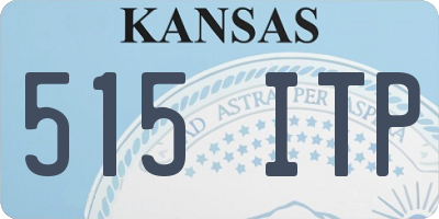 KS license plate 515ITP