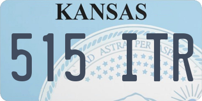 KS license plate 515ITR
