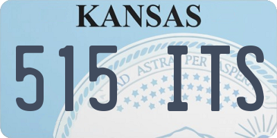 KS license plate 515ITS