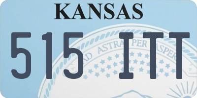 KS license plate 515ITT