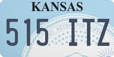 KS license plate 515ITZ