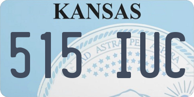 KS license plate 515IUC