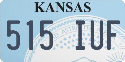 KS license plate 515IUF