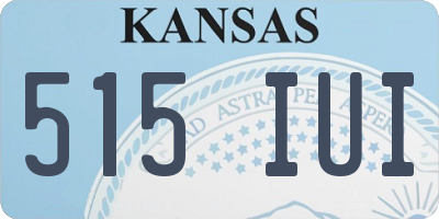 KS license plate 515IUI
