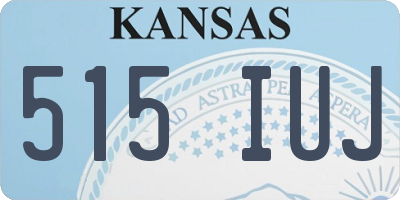 KS license plate 515IUJ