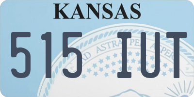 KS license plate 515IUT