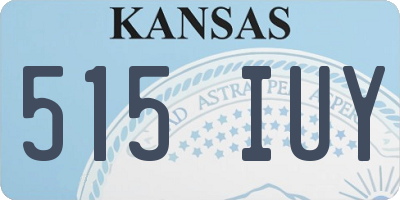KS license plate 515IUY
