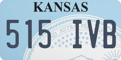 KS license plate 515IVB