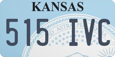 KS license plate 515IVC