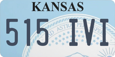 KS license plate 515IVI