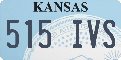 KS license plate 515IVS