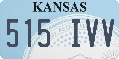 KS license plate 515IVV