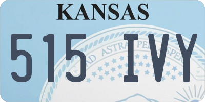 KS license plate 515IVY