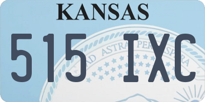 KS license plate 515IXC