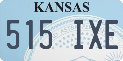 KS license plate 515IXE