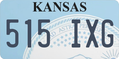 KS license plate 515IXG