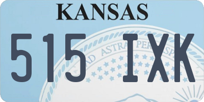 KS license plate 515IXK
