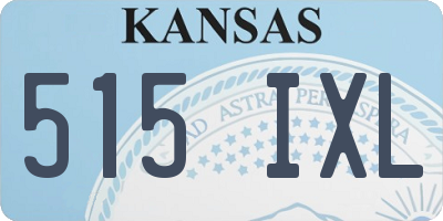 KS license plate 515IXL