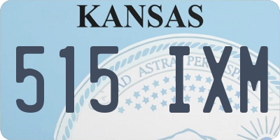 KS license plate 515IXM