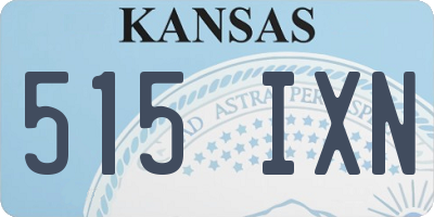 KS license plate 515IXN