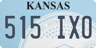 KS license plate 515IXO