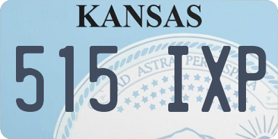 KS license plate 515IXP