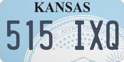 KS license plate 515IXQ