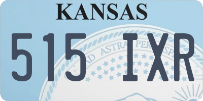 KS license plate 515IXR