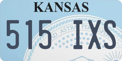 KS license plate 515IXS
