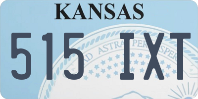 KS license plate 515IXT