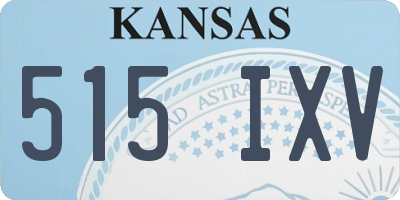 KS license plate 515IXV