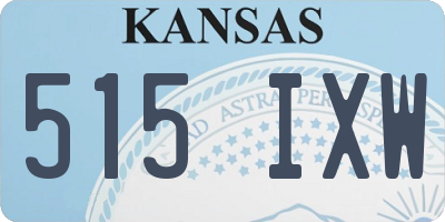KS license plate 515IXW
