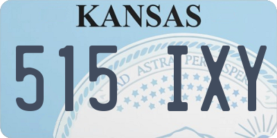 KS license plate 515IXY