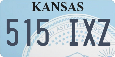 KS license plate 515IXZ