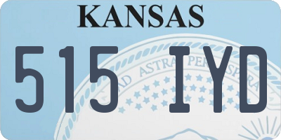 KS license plate 515IYD