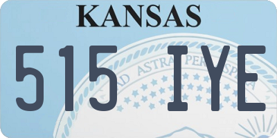 KS license plate 515IYE